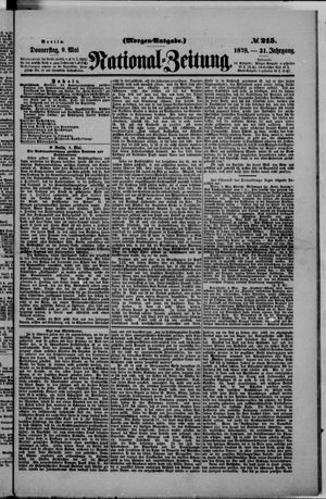 Nationalzeitung vom 09.05.1878