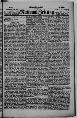 Nationalzeitung vom 11.05.1878