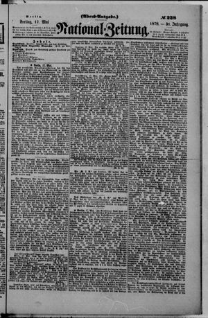 Nationalzeitung vom 17.05.1878