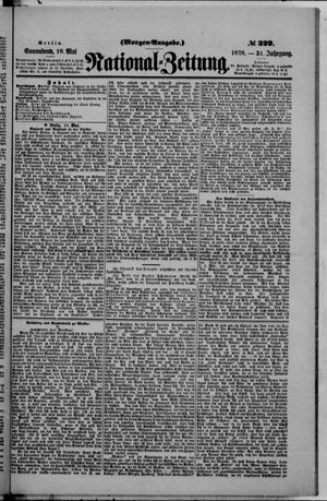 Nationalzeitung vom 18.05.1878