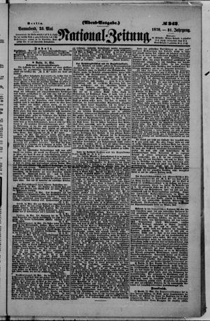 Nationalzeitung vom 25.05.1878