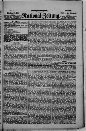 Nationalzeitung vom 28.05.1878