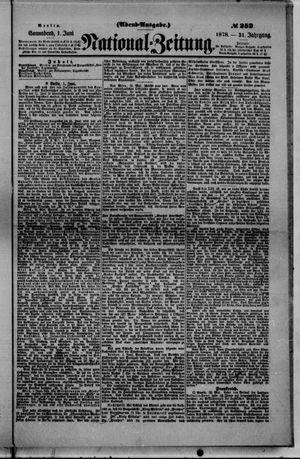 Nationalzeitung vom 01.06.1878