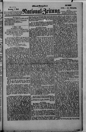 Nationalzeitung vom 07.06.1878