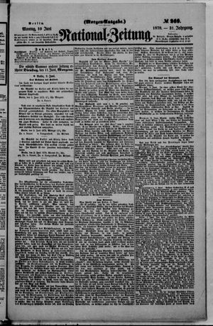 Nationalzeitung vom 10.06.1878