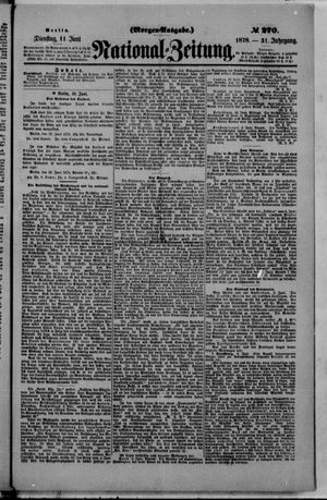 Nationalzeitung vom 11.06.1878