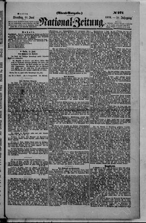 Nationalzeitung on Jun 11, 1878