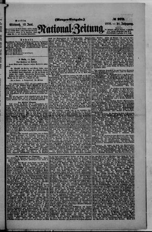 Nationalzeitung vom 12.06.1878