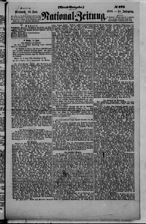 Nationalzeitung on Jun 12, 1878