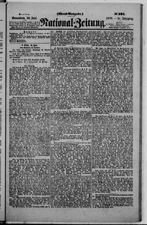 Nationalzeitung on Jun 22, 1878