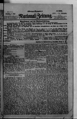 Nationalzeitung on Jul 2, 1878