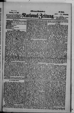 Nationalzeitung on Jul 12, 1878