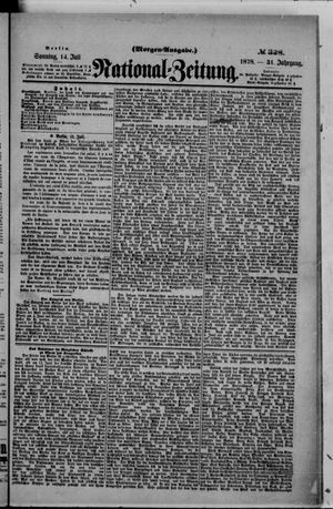 Nationalzeitung vom 14.07.1878