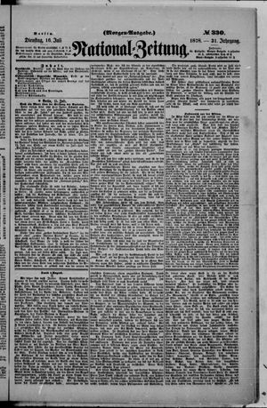 Nationalzeitung vom 16.07.1878