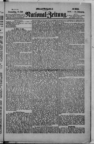 Nationalzeitung on Jul 18, 1878