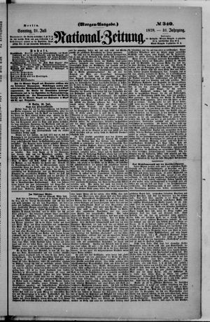 National-Zeitung vom 21.07.1878