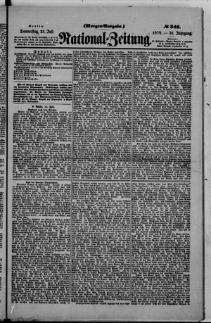 National-Zeitung vom 25.07.1878