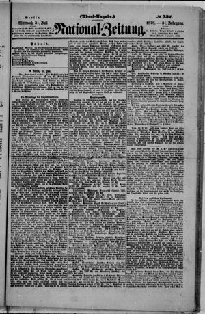 Nationalzeitung on Jul 31, 1878