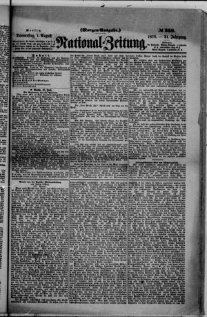 Nationalzeitung vom 01.08.1878