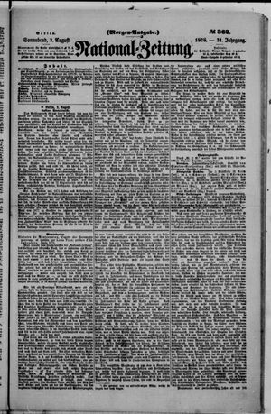 Nationalzeitung vom 03.08.1878