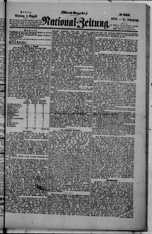 Nationalzeitung vom 05.08.1878