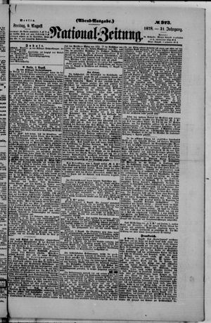 Nationalzeitung vom 09.08.1878