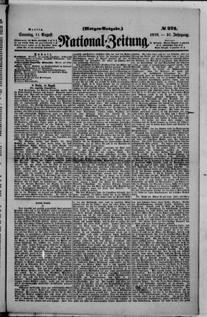 Nationalzeitung vom 11.08.1878
