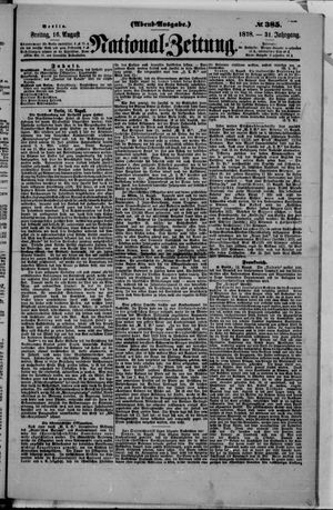 National-Zeitung vom 16.08.1878
