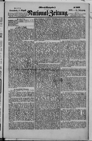Nationalzeitung vom 17.08.1878