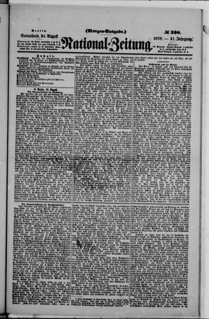 Nationalzeitung vom 24.08.1878