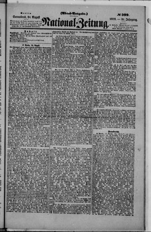 Nationalzeitung vom 24.08.1878