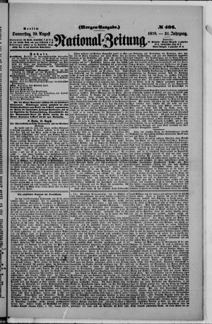 Nationalzeitung on Aug 29, 1878