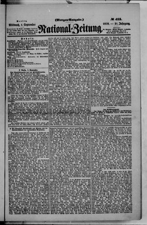 Nationalzeitung on Sep 4, 1878