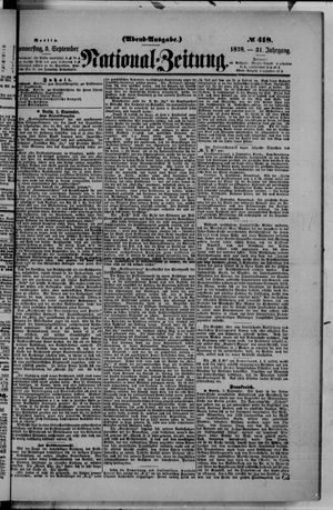 Nationalzeitung vom 05.09.1878