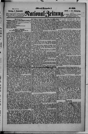 National-Zeitung on Sep 6, 1878