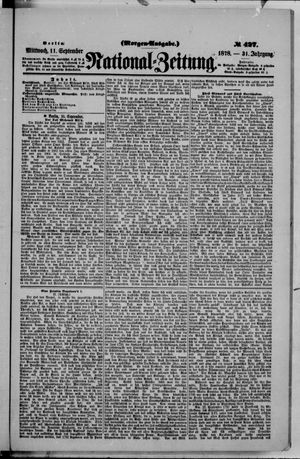 National-Zeitung vom 11.09.1878