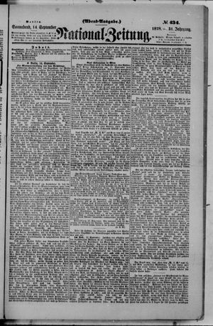 National-Zeitung vom 14.09.1878