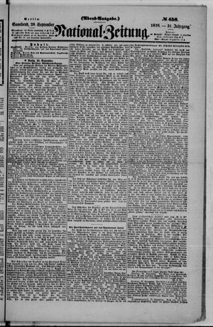 National-Zeitung vom 28.09.1878