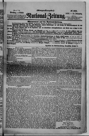 Nationalzeitung vom 01.10.1878