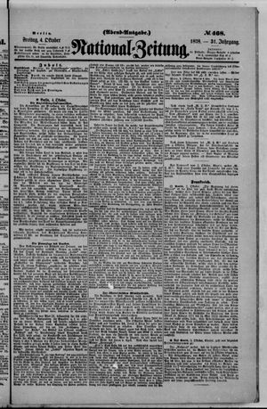 Nationalzeitung vom 04.10.1878