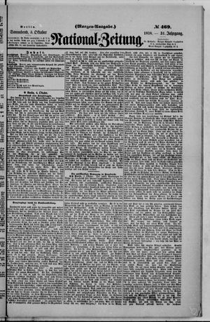 Nationalzeitung on Oct 5, 1878