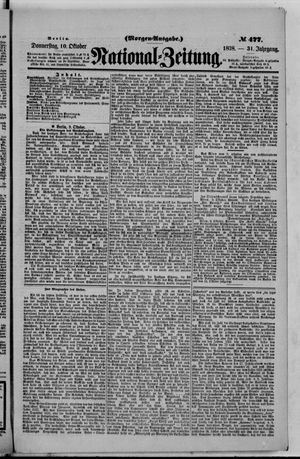 Nationalzeitung vom 10.10.1878