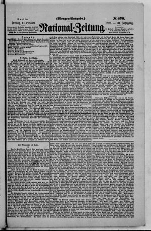 Nationalzeitung vom 11.10.1878