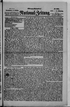 Nationalzeitung vom 12.10.1878
