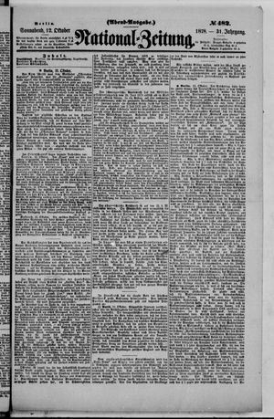 Nationalzeitung vom 12.10.1878