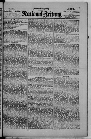 Nationalzeitung on Oct 17, 1878