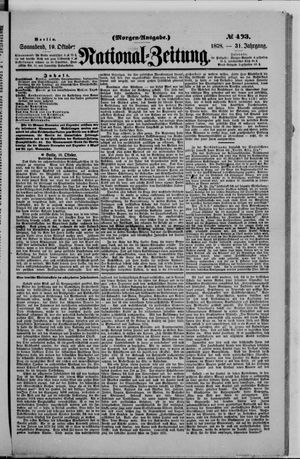 Nationalzeitung vom 19.10.1878