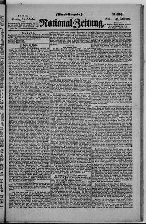Nationalzeitung vom 21.10.1878