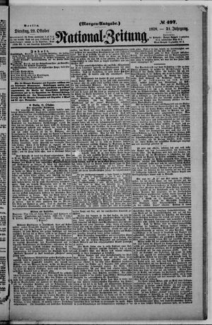 Nationalzeitung vom 22.10.1878