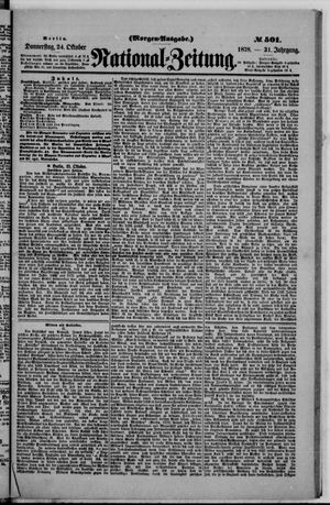 Nationalzeitung vom 24.10.1878